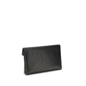 Saint Laurent Black Calf Leather Clutches