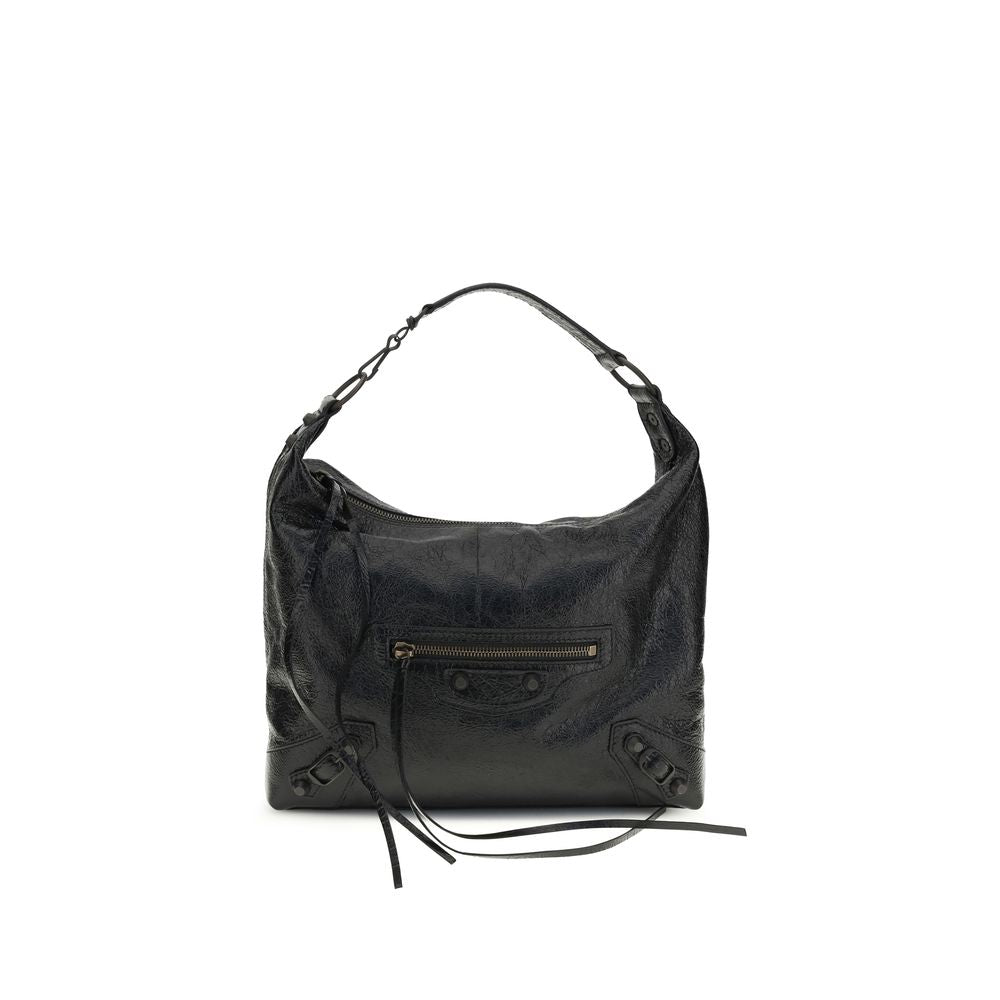 Balenciaga Black Lambskin Shoulder Bag