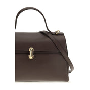 Savette Brown Calf Leather Shoulder Bag