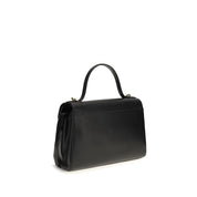 Savette Black Calf Leather Shoulder Bag