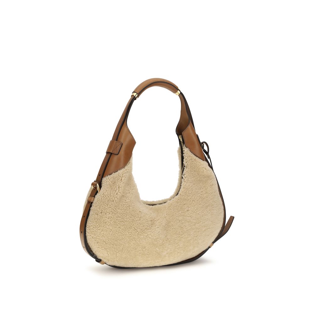 Moschino Beige Lambskin Shoulder Bags