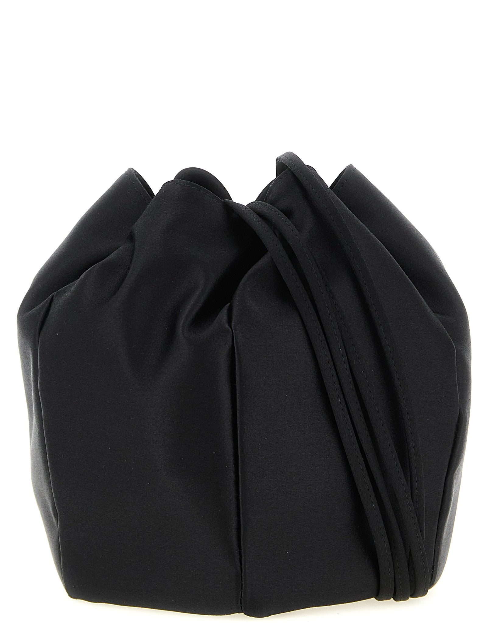 Prada Black Viscose Bucket Bag