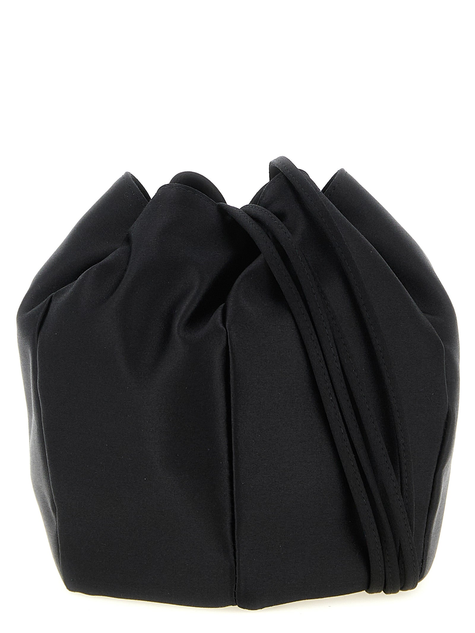 Prada Black Viscose Bucket Bag