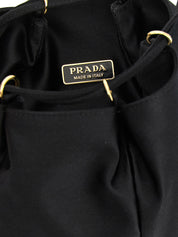 Prada Black Viscose Bucket Bag