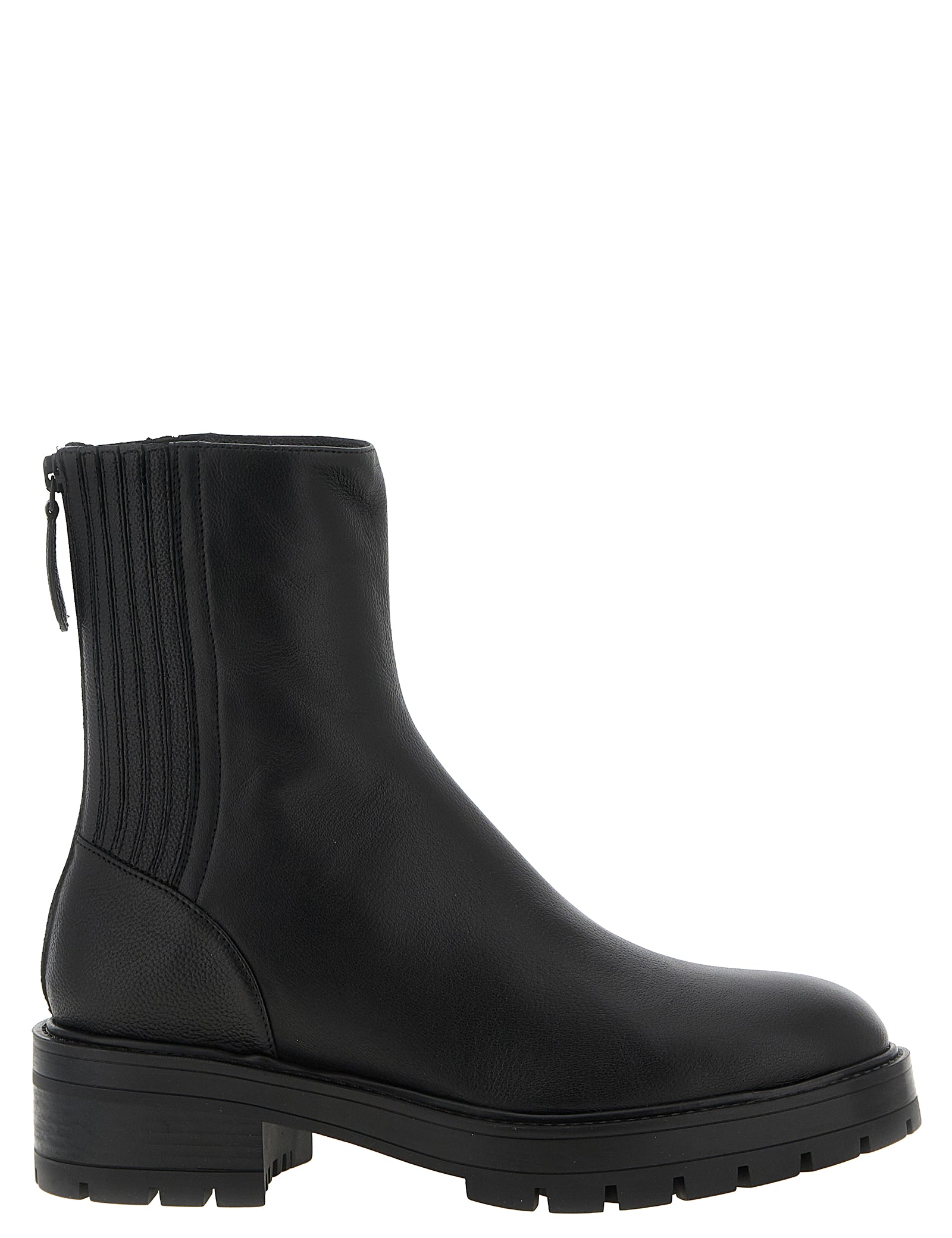 Aquazzura Black Calfskin Ankle Boots