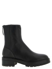 Aquazzura ankelstövlar i svart kalvskinn