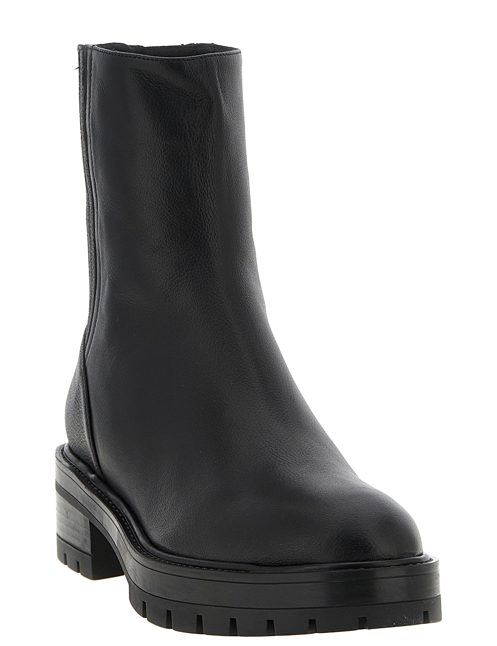 Aquazzura Black Calfskin Ankle Boots