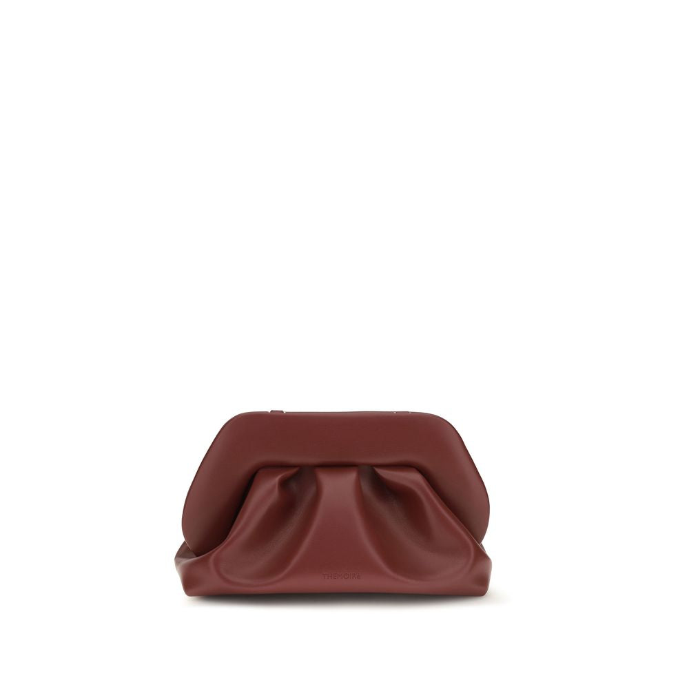 THEMOIRè Bordeaux Vegan Leather Clutch