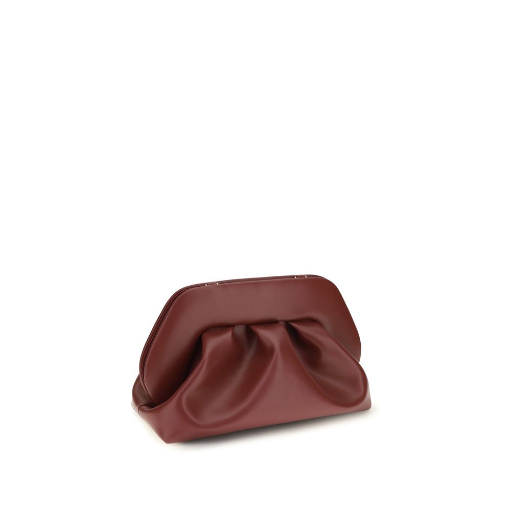 THEMOIRè Bordeaux Vegan Leather Clutch