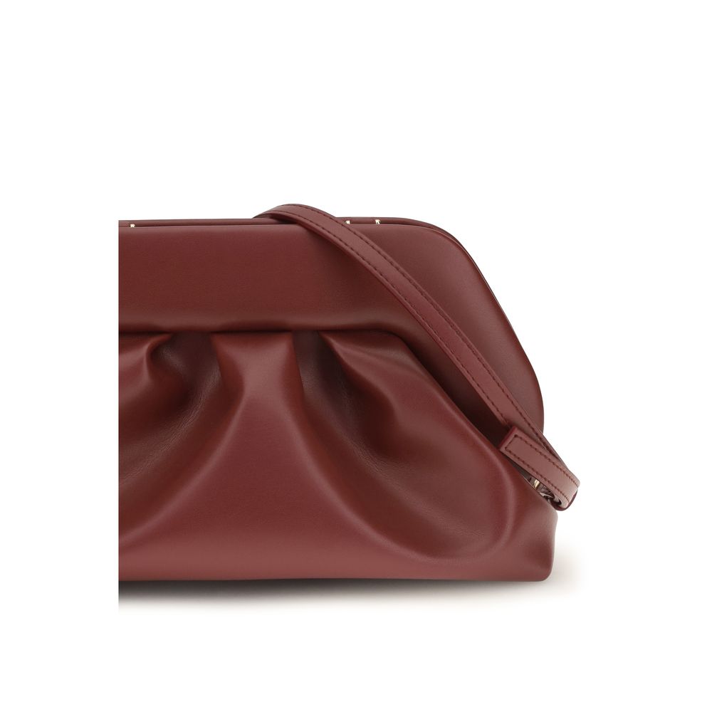 THEMOIRè Bordeaux Vegan Leather Clutch