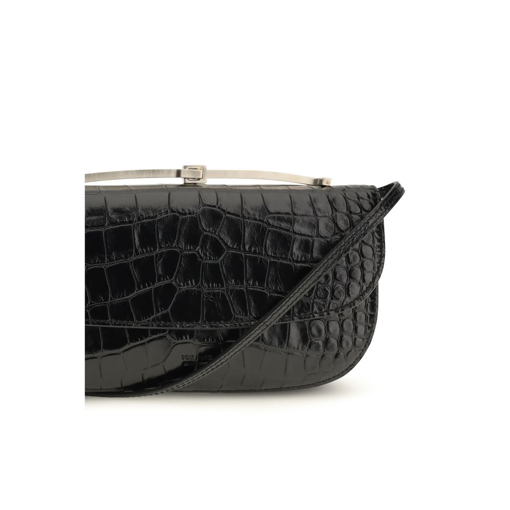Tom Ford Black Calf Leather Shoulder Bag