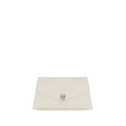 Alexander McQueen White Calf Leather Clutch