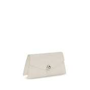 Alexander McQueen White Calf Leather Clutch