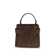 Brunello Cucinelli Brown Calf Leather Shoulder Bag
