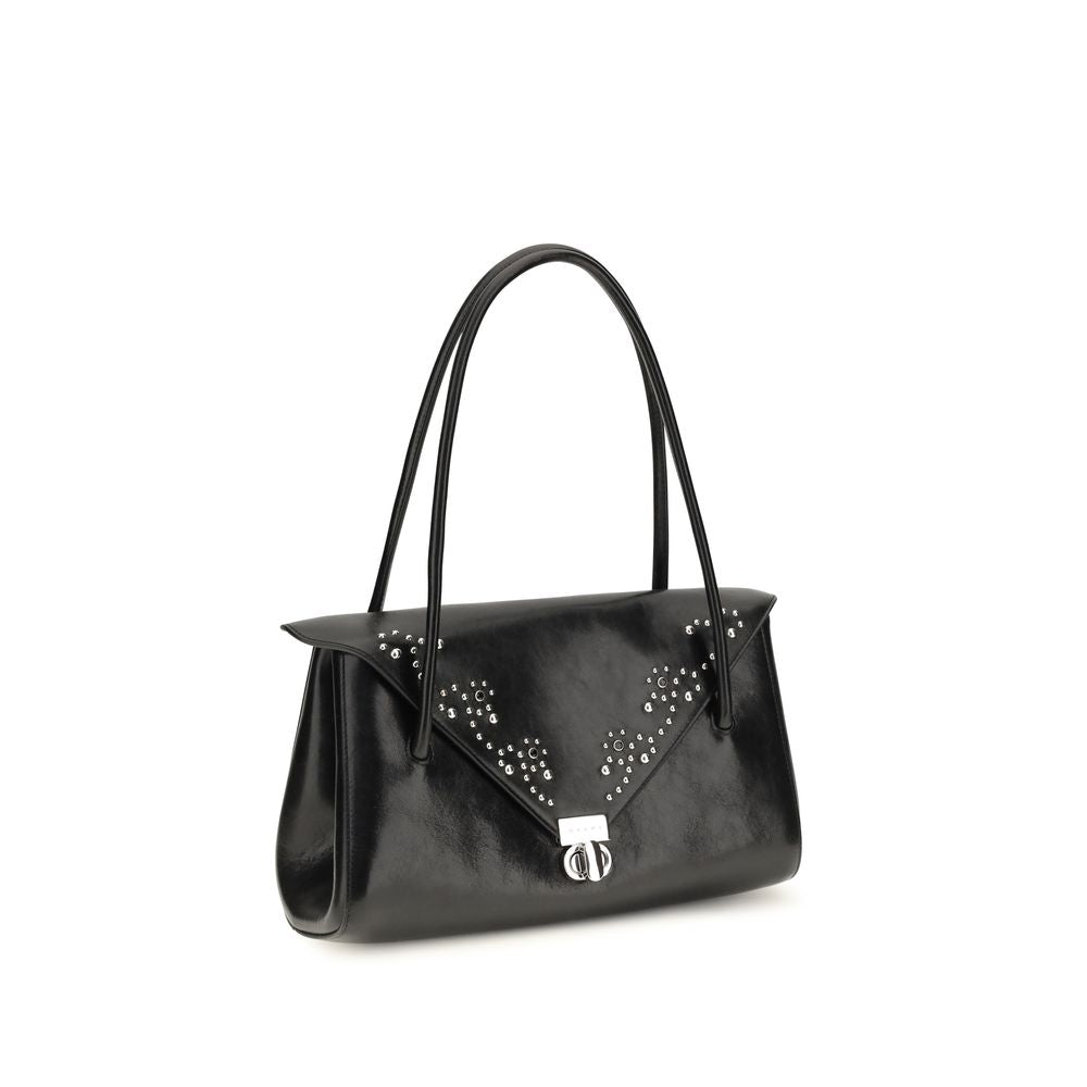 Marni Black Calf Leather Shoulder Bag