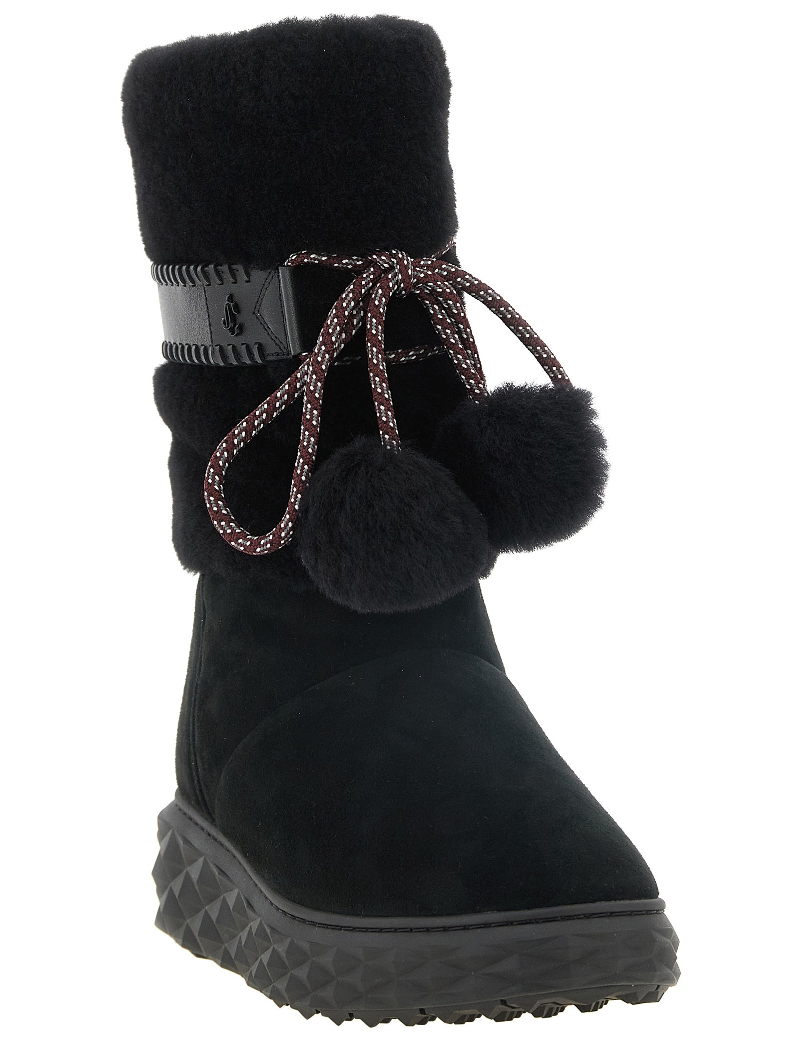 Jimmy Choo Black Lamb Leather Flat Boots