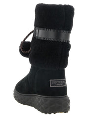 Jimmy Choo Black Lamb Leather Flat Boots