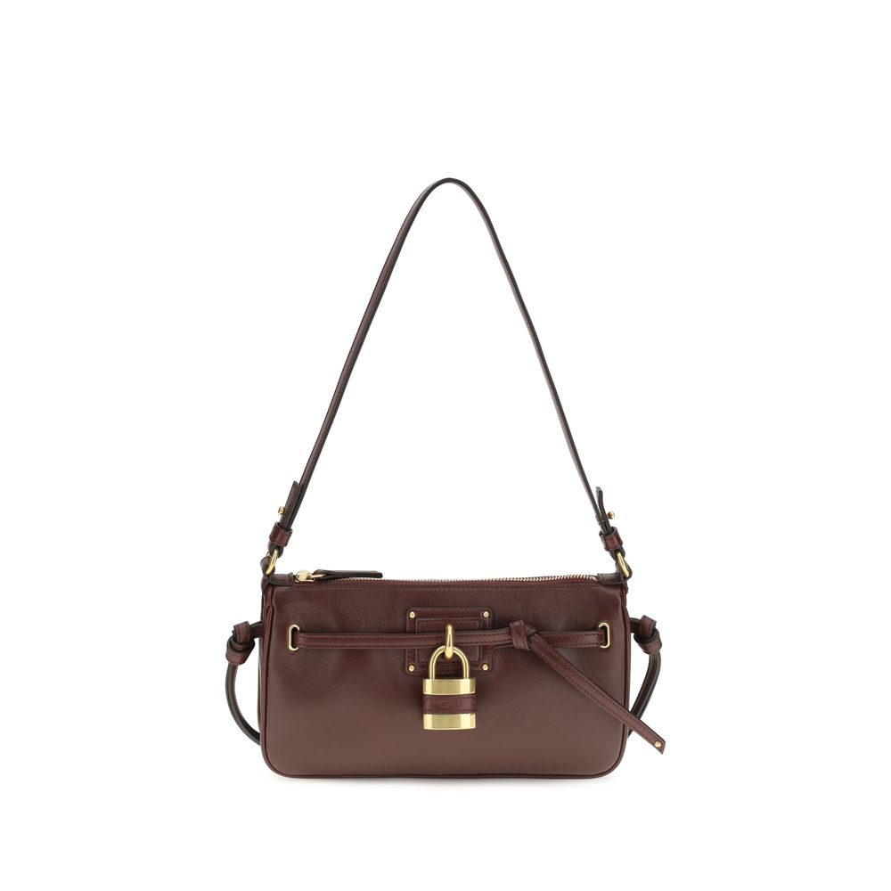 Chloé Bordeaux Calf Leather Shoulder Bag