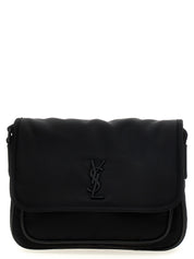 Saint Laurent Black Polyamide Crossbody Bag