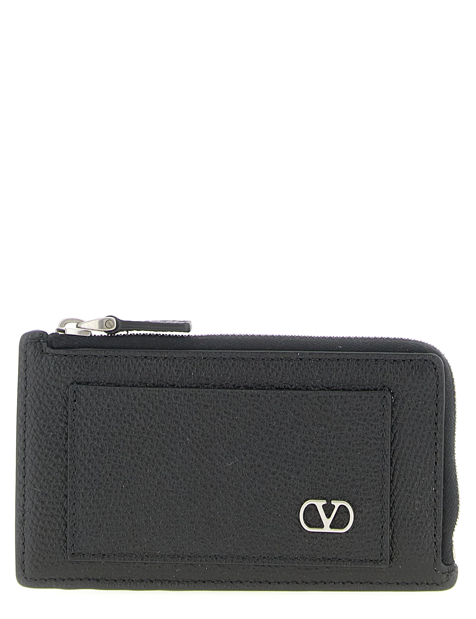 Valentino Garavani Black Calfskin Coin Purse