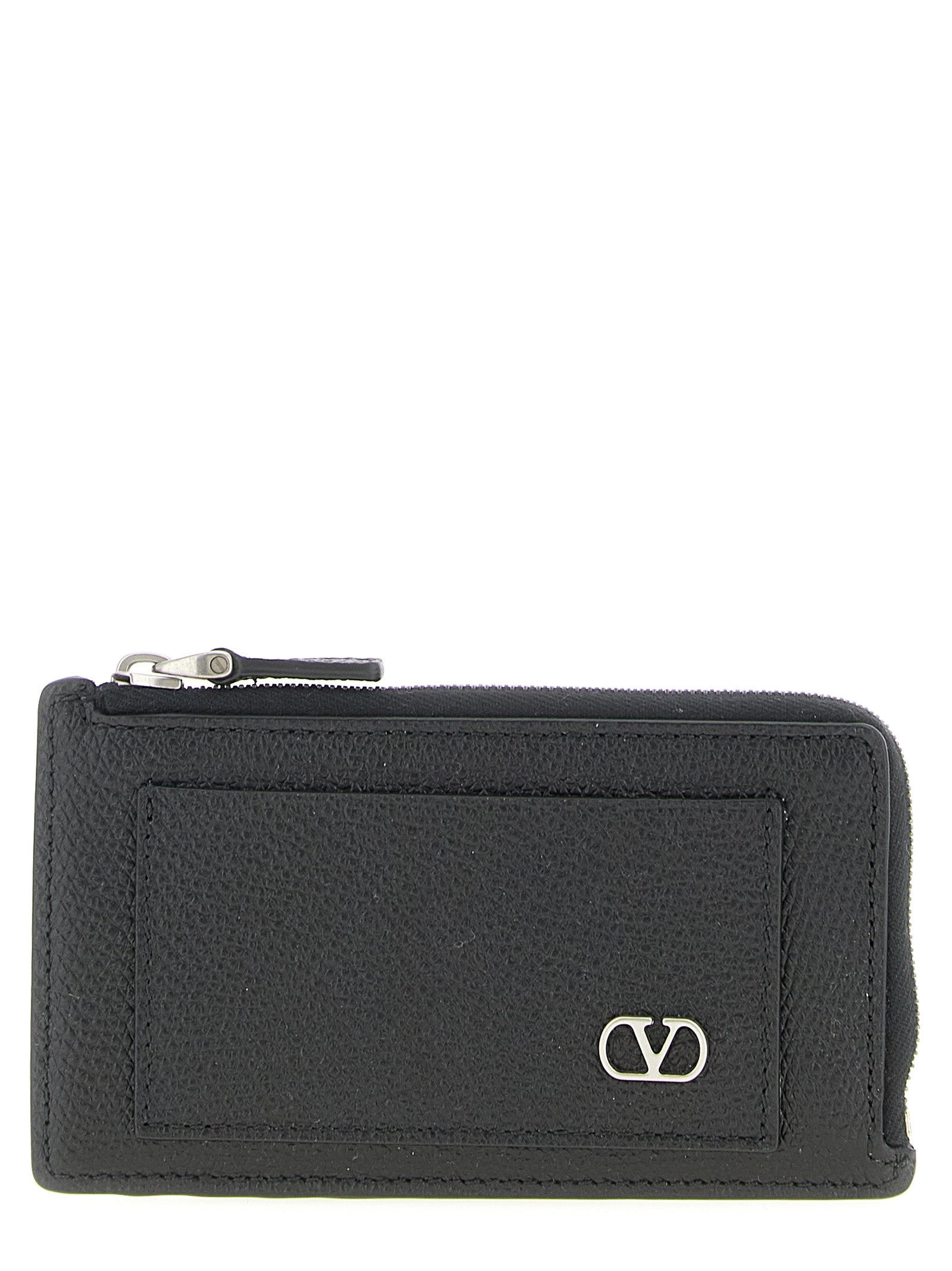 Valentino Garavani Black Calfskin Coin Purse