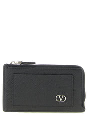 Valentino Garavani Black Calfskin Coin Purse