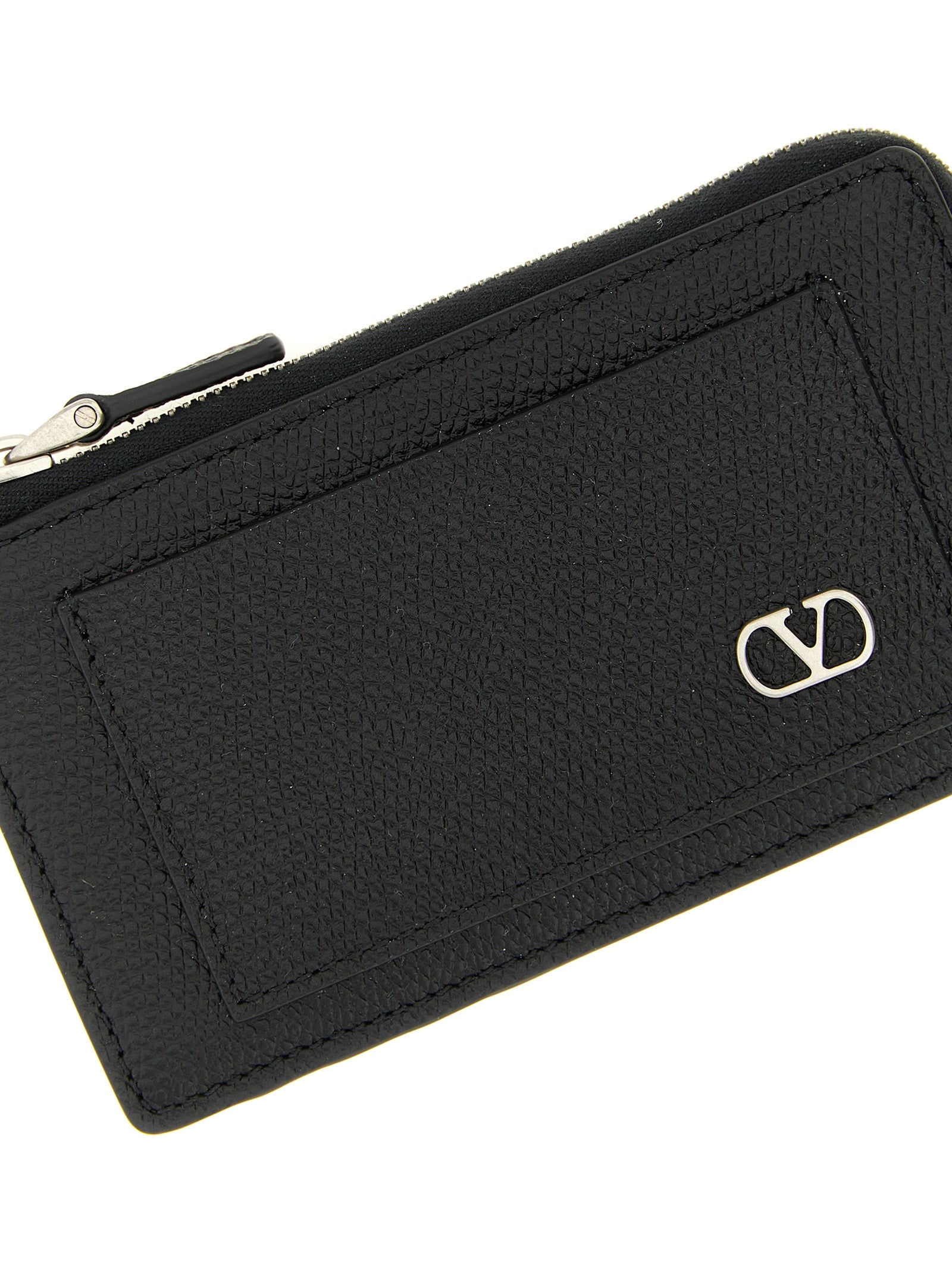 Valentino Garavani Black Calfskin Coin Purse