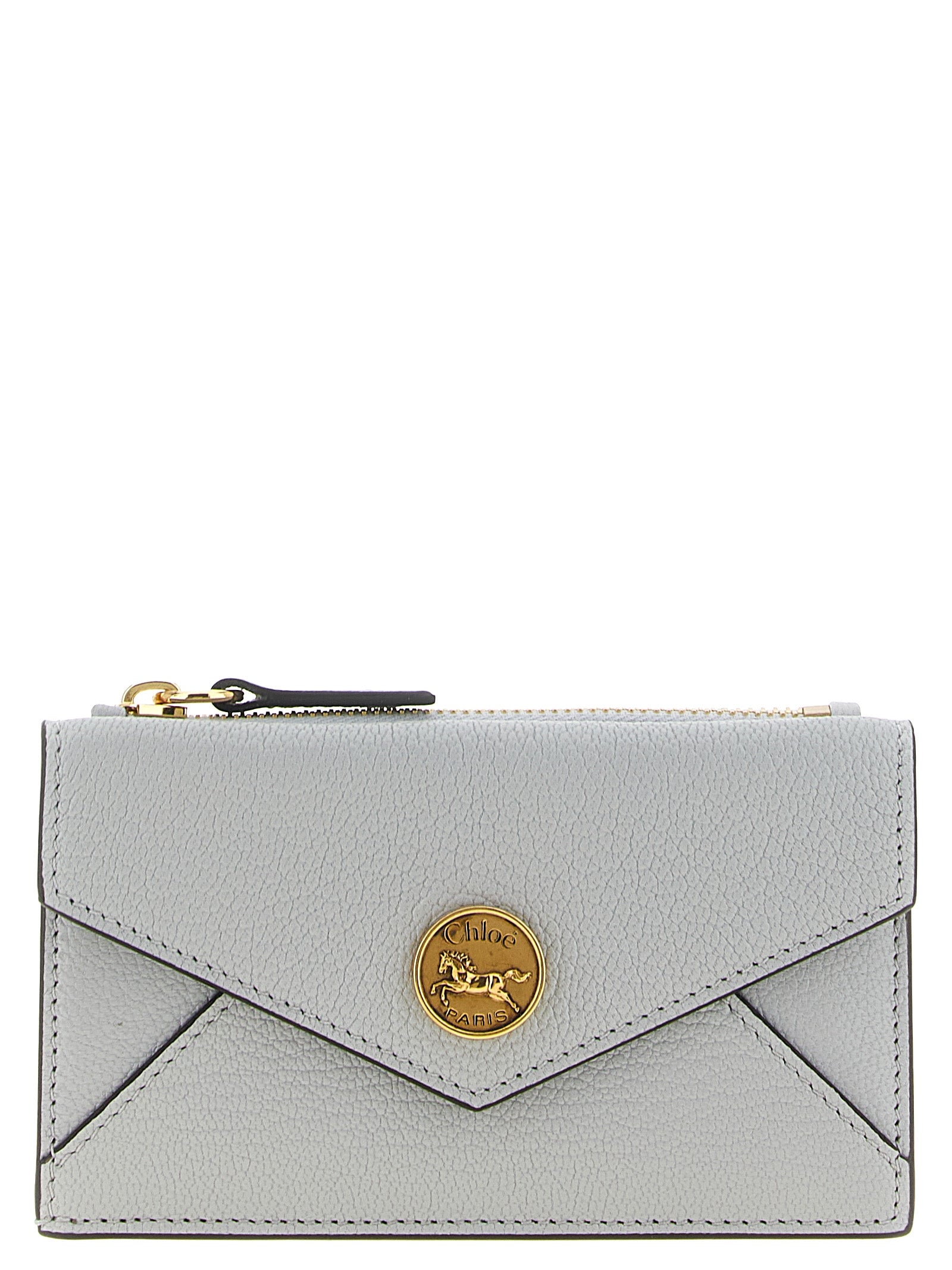 Chloé Light Blue Goat Leather Cardholder