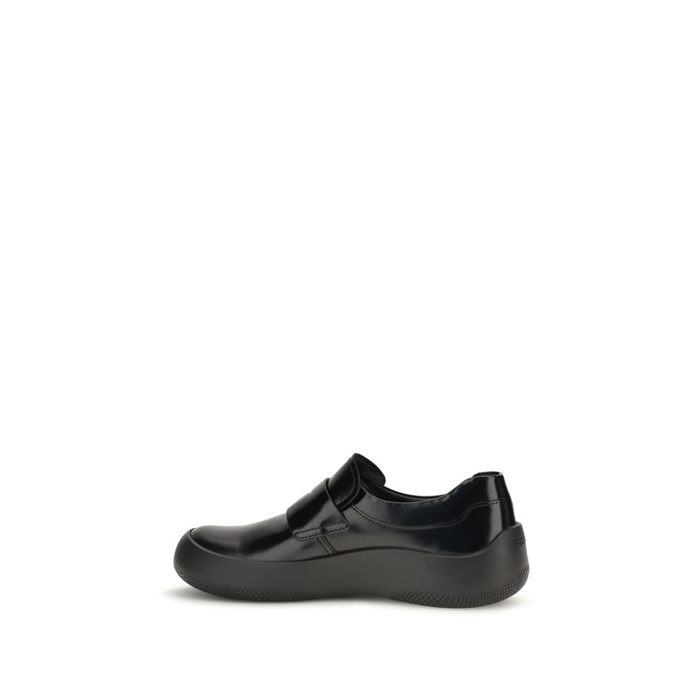Prada Black Calf Leather Loafers
