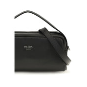 Prada Black Calf Leather Shoulder Bag