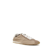 Miu Miu Beige Calf Leather Sneakers