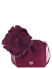 PINKO Purple Sheepskin Leather Pouch