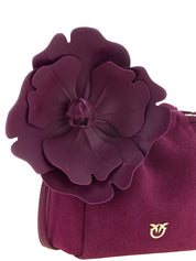 PINKO Purple Sheepskin Leather Pouch