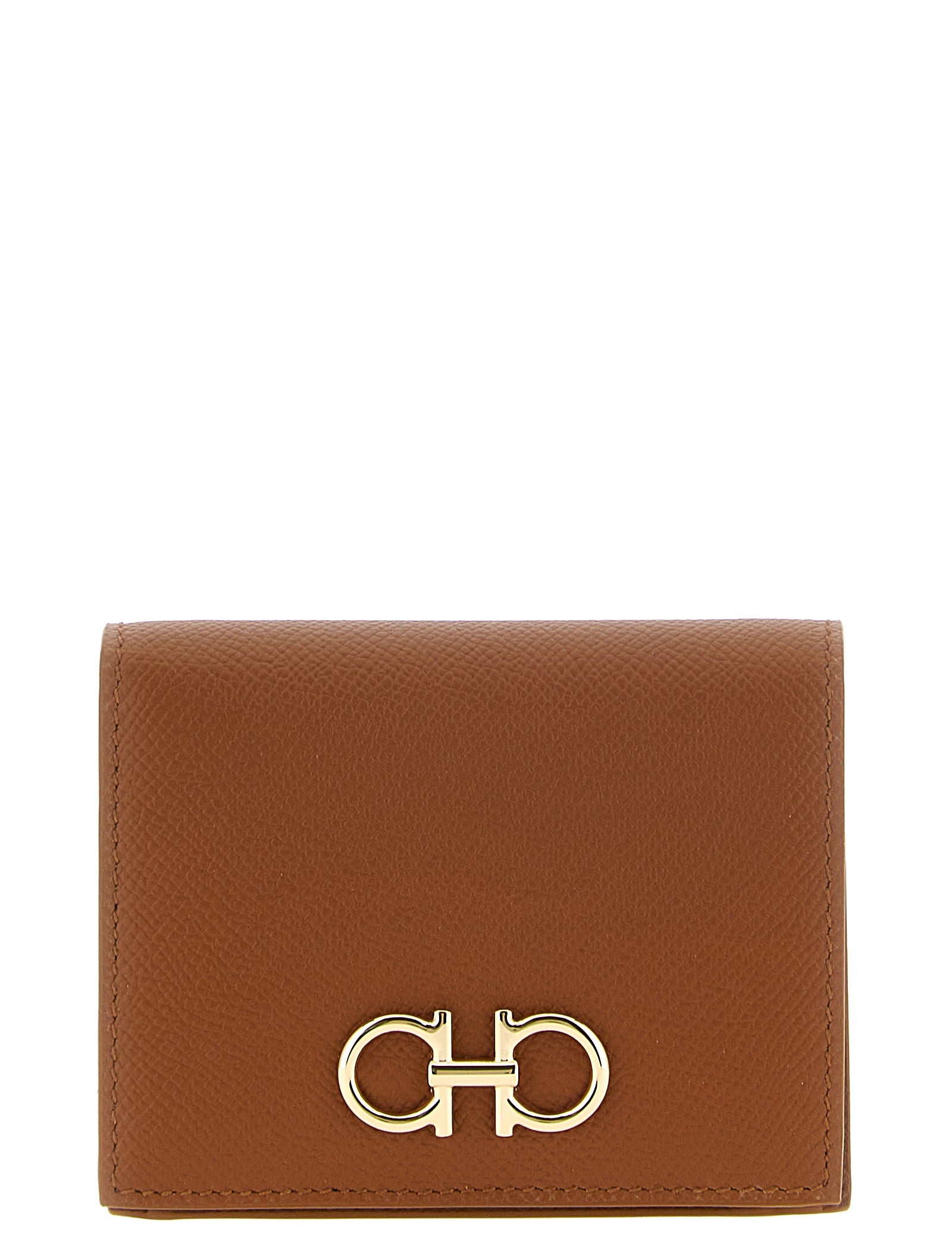 Ferragamo Brown Calfskin Cardholder