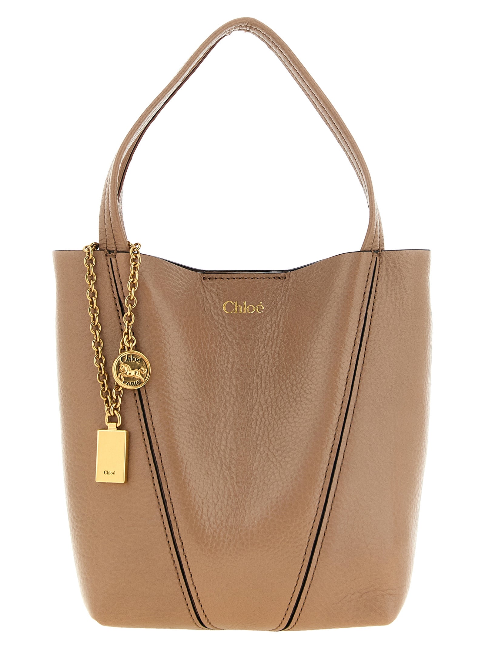 Chloé Garnet Cowhide Tote Bag