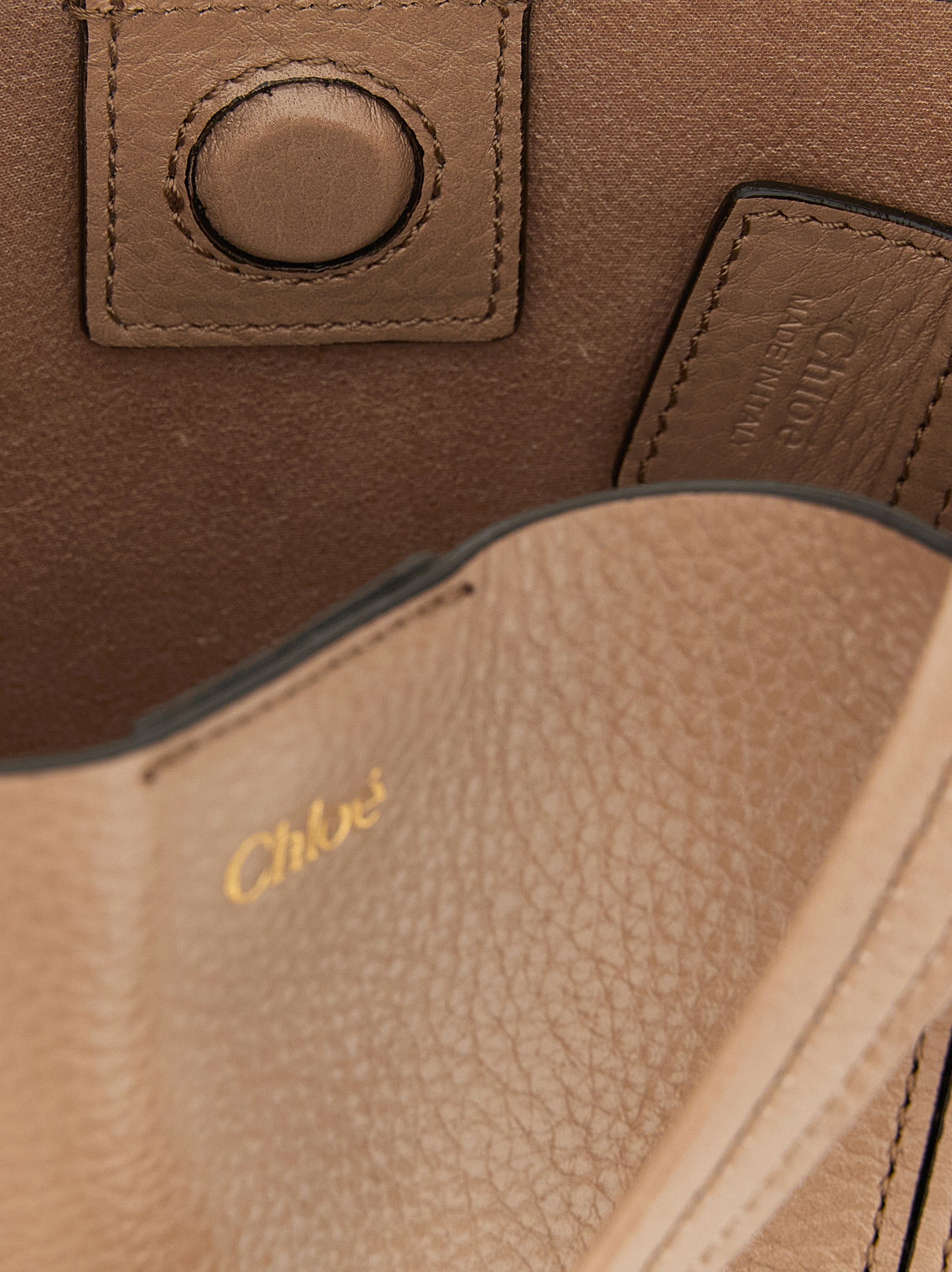 Chloé Garnet Cowhide Tote Bag