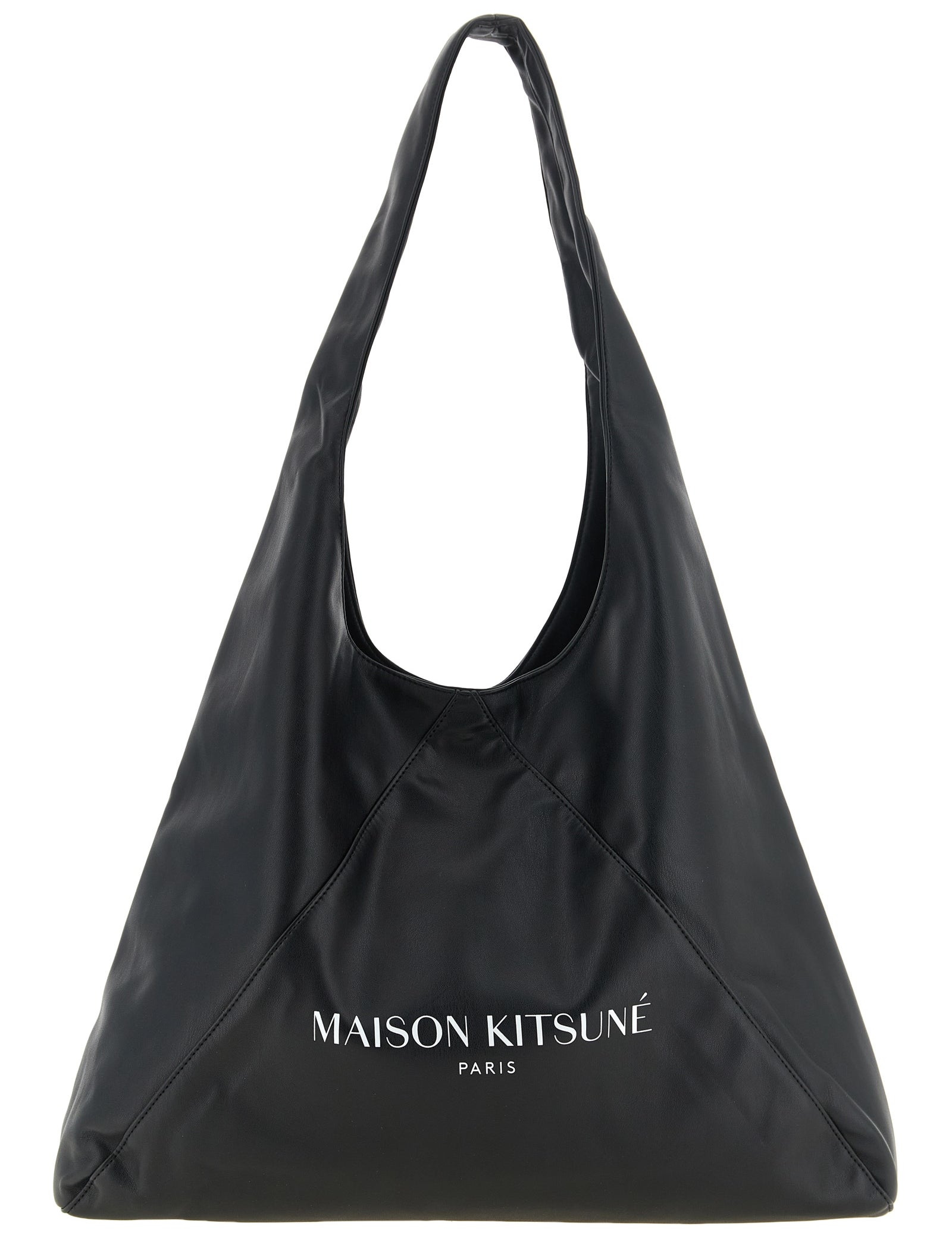 Maison Kitsuné Black Polyethylene Shoulder Bags