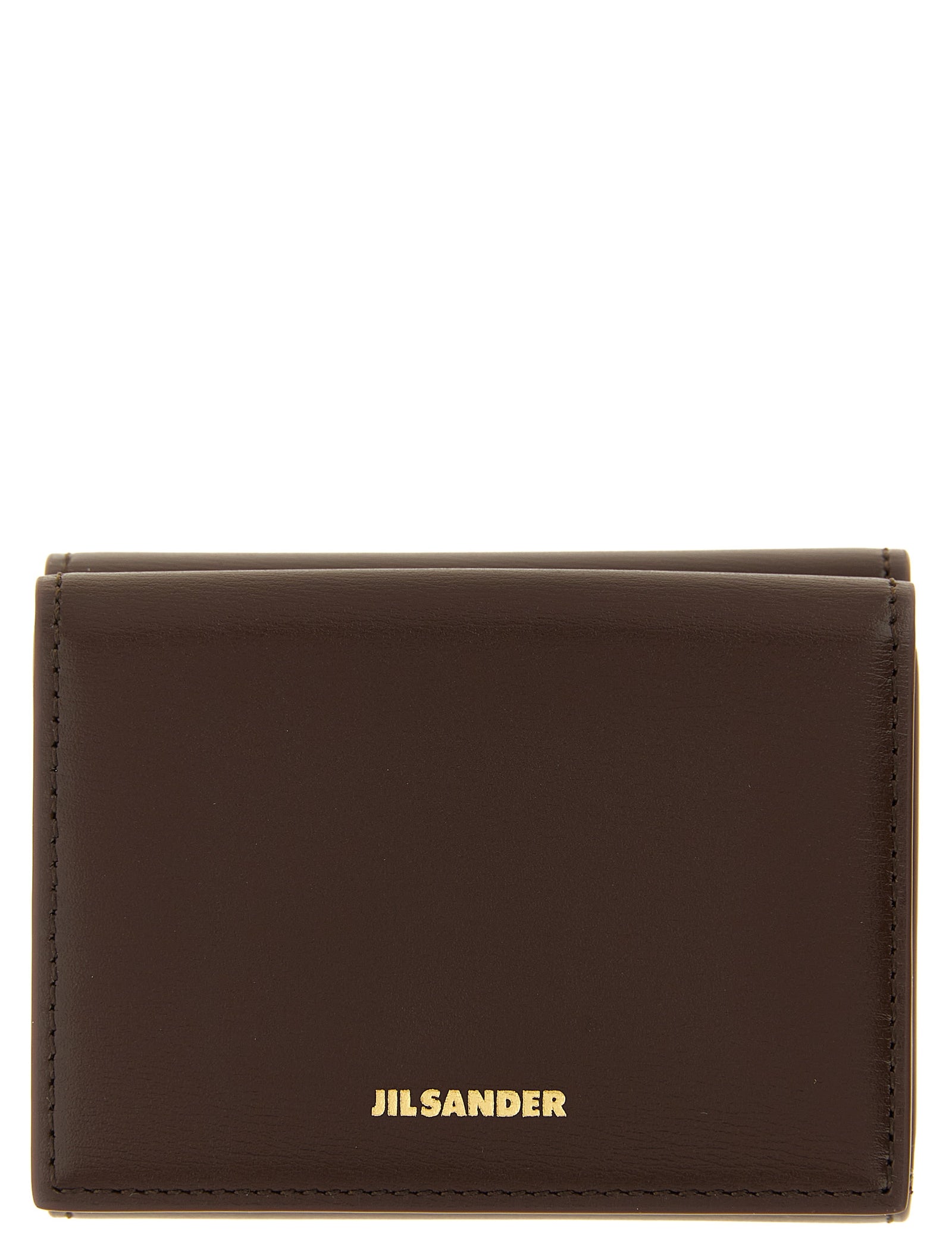 Jil Sander Dark Brown Calfskin Wallet