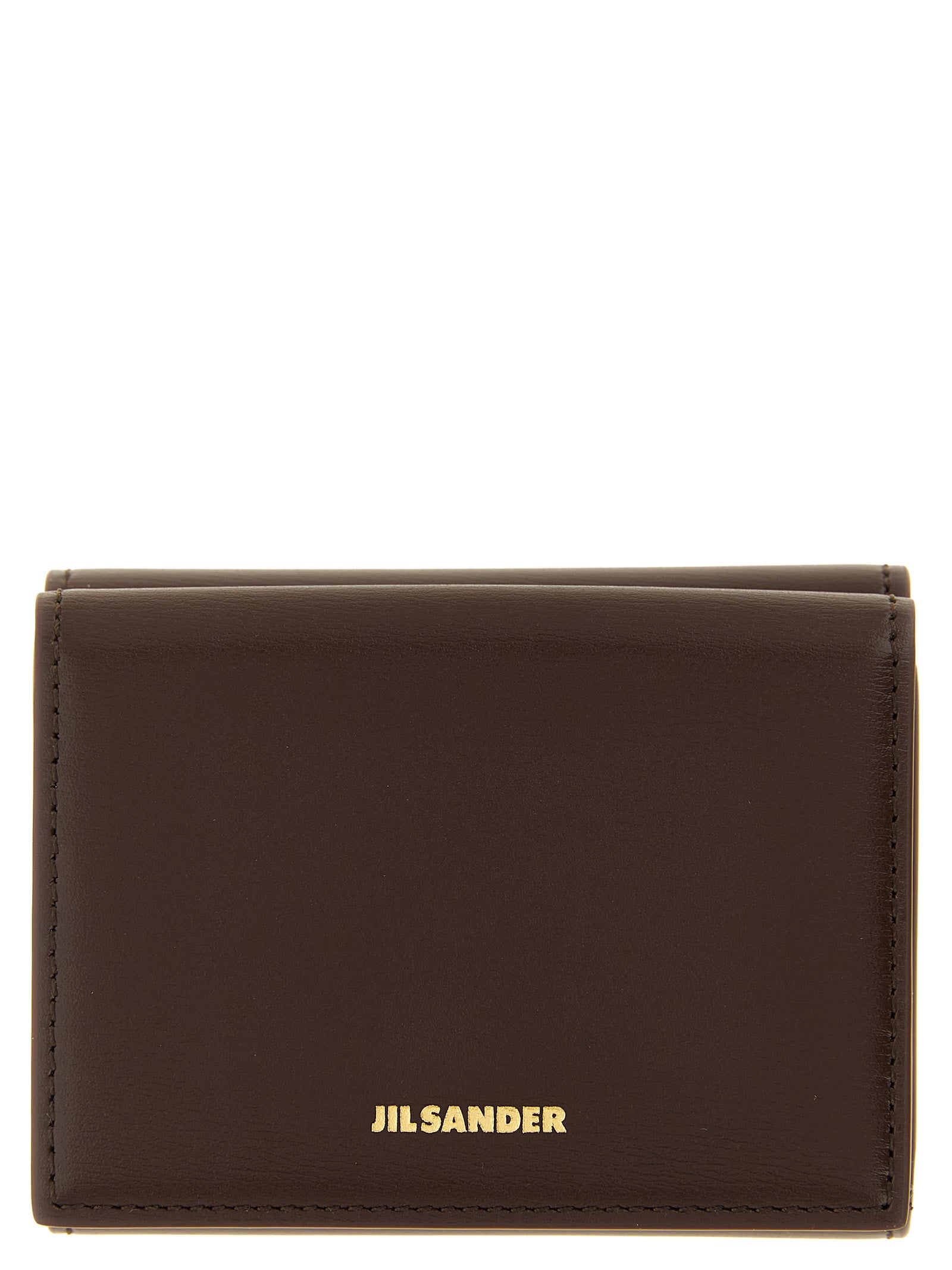 Jil Sander Dark Brown Calfskin Wallet