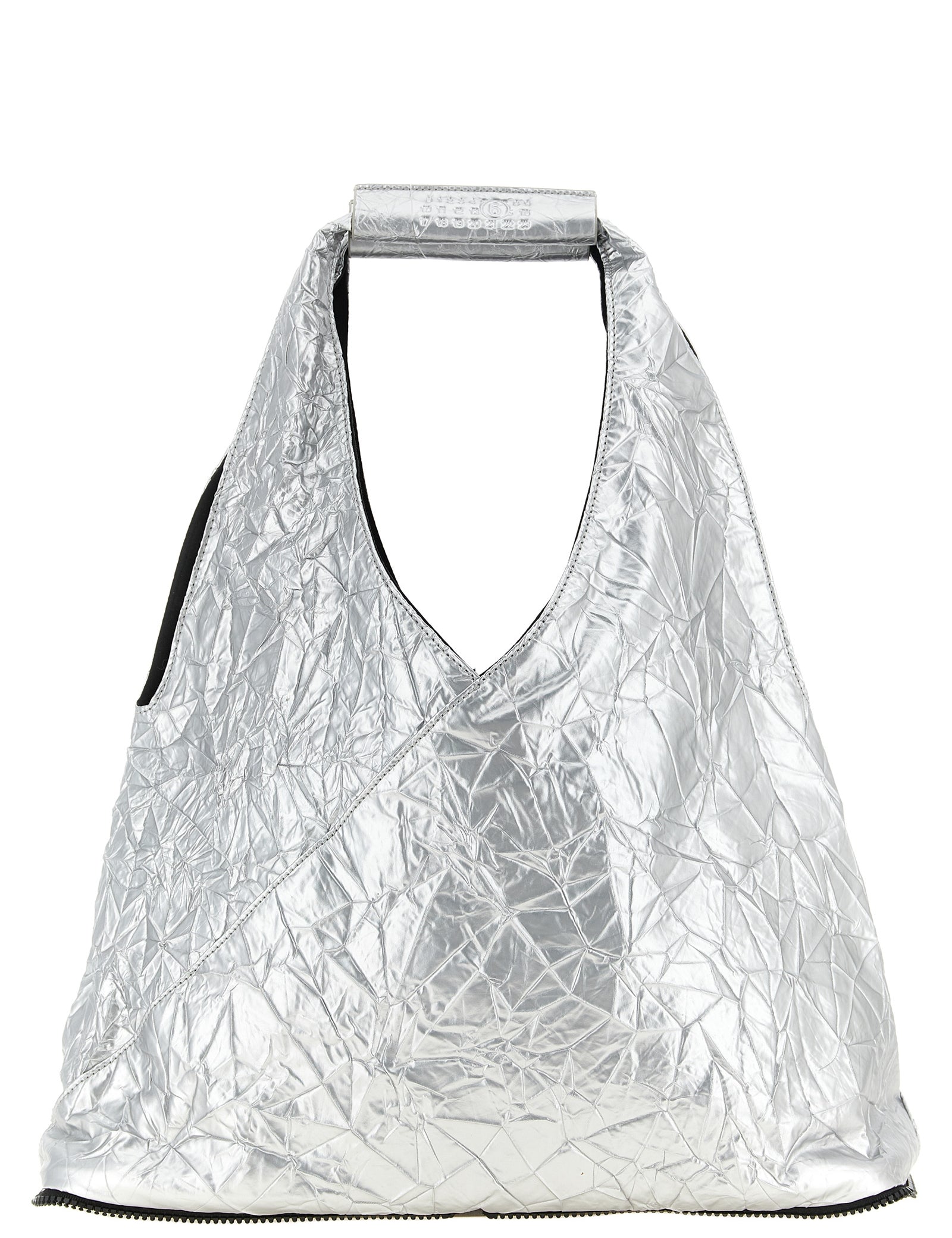 MM6 Maison Margiela Silver Polyethylene Tote Bag