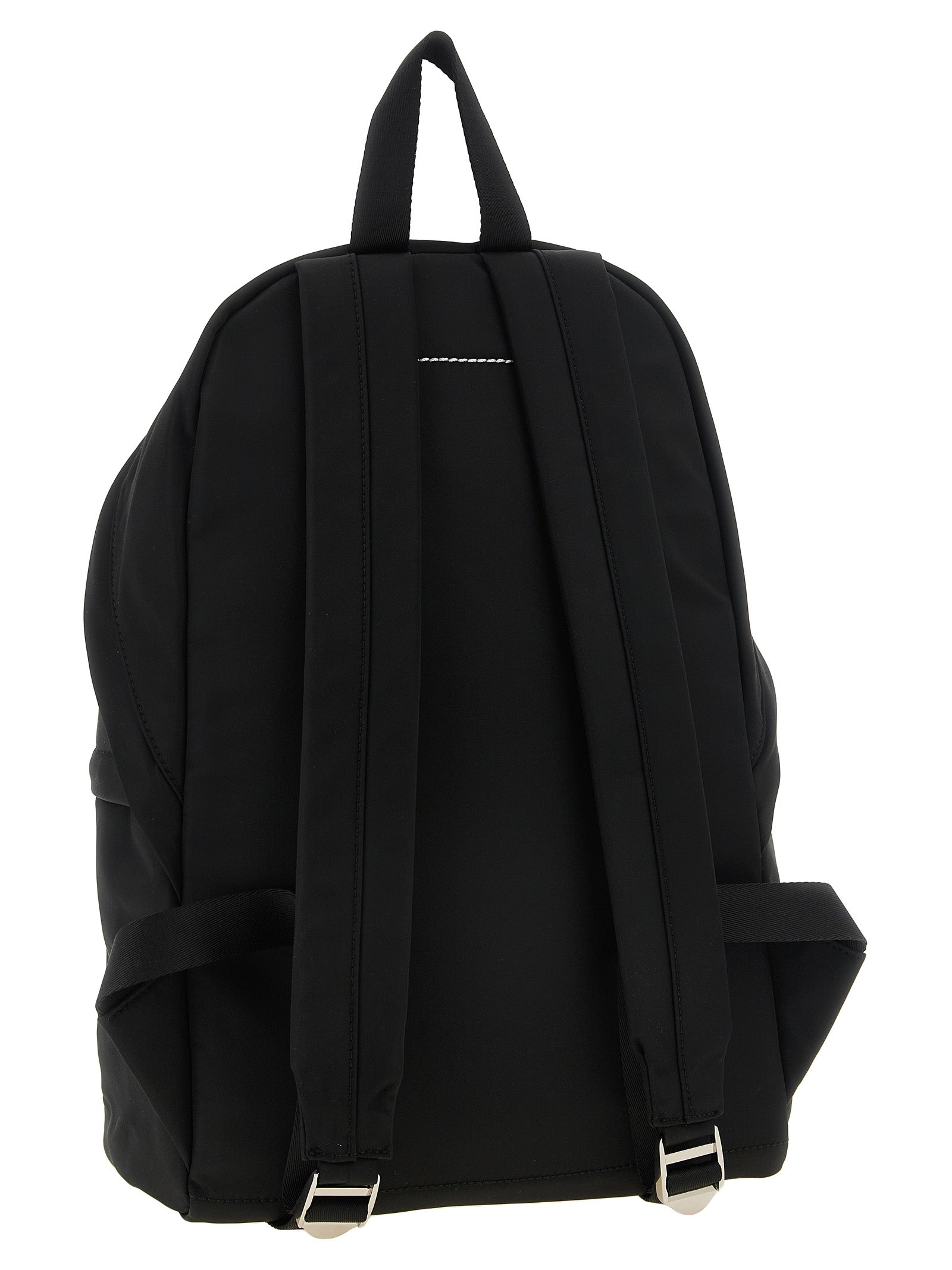MM6 Maison Margiela Black Polyamide Backpack