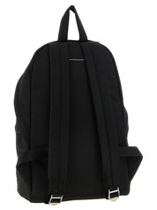MM6 Maison Margiela Black Polyamide Backpack