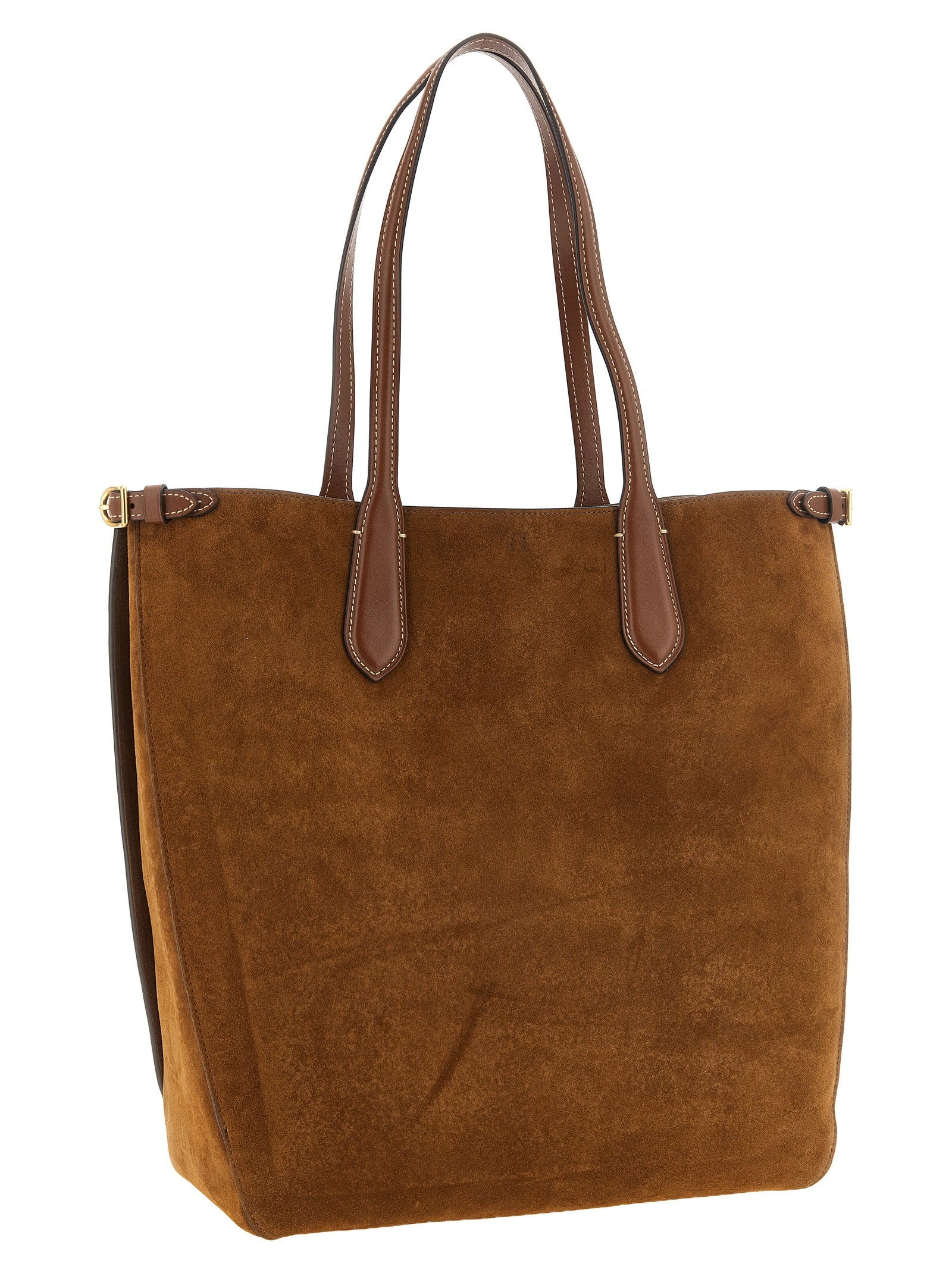 Polo Ralph Lauren Brown Suede Shoulder Bag
