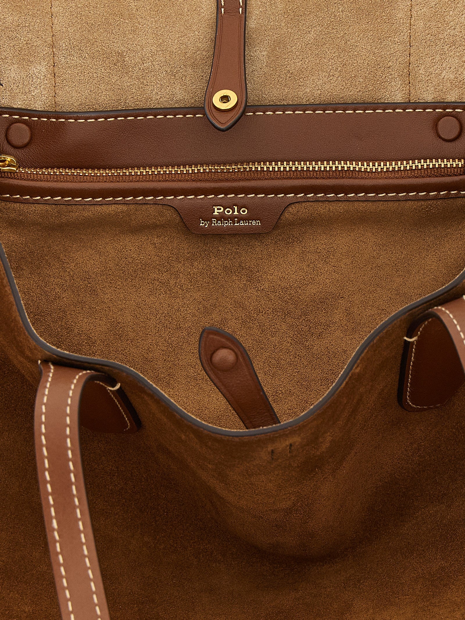 Polo Ralph Lauren Brown Suede Shoulder Bag