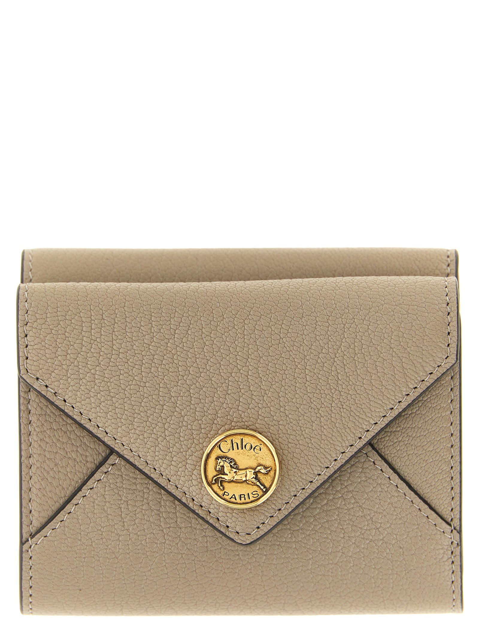 Chloé Beige Goatskin Cardholder