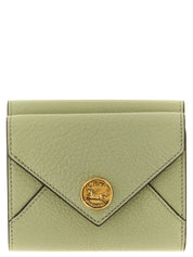 Chloé Sage Green Goat Leather Tri-fold Wallet