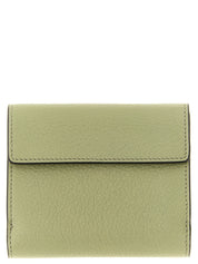 Chloé Sage Green Goat Leather Tri-fold Wallet