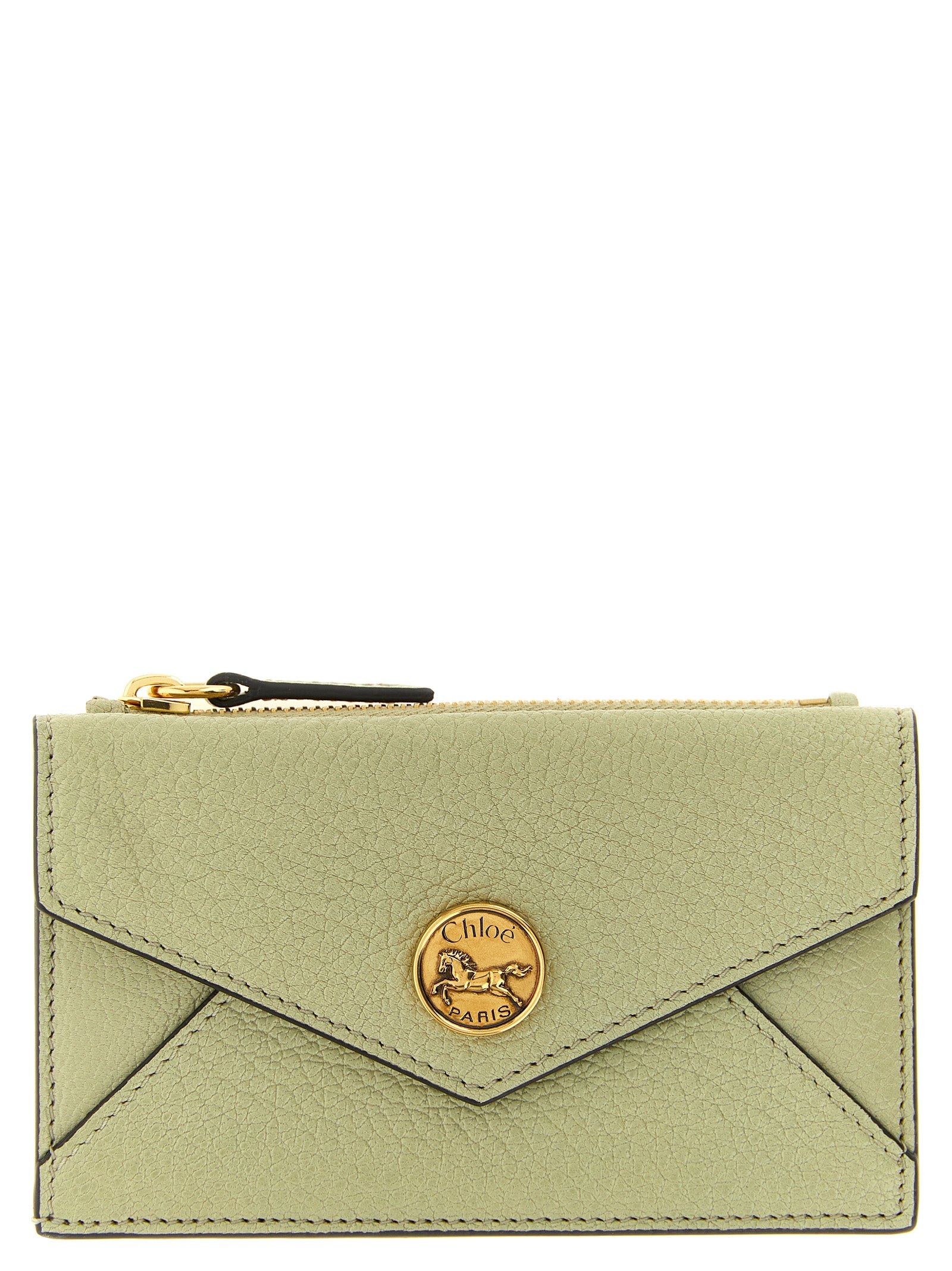 Chloé Garnet and Jade Green Goatskin Wallets