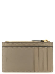 Chloé Taupe Grey Goatskin Cardholder