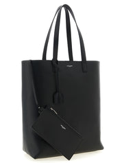 Saint Laurent Black Calfskin Tote Bag